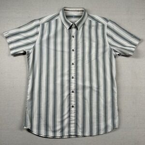 Kuhl‎ Shirt Mens Sm Camp Striped Button Up Outdoors Mountains Untuck